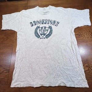 Vtg Brookstone School Fruit of the Loom T Shirt Mens Size XL Single Stitched